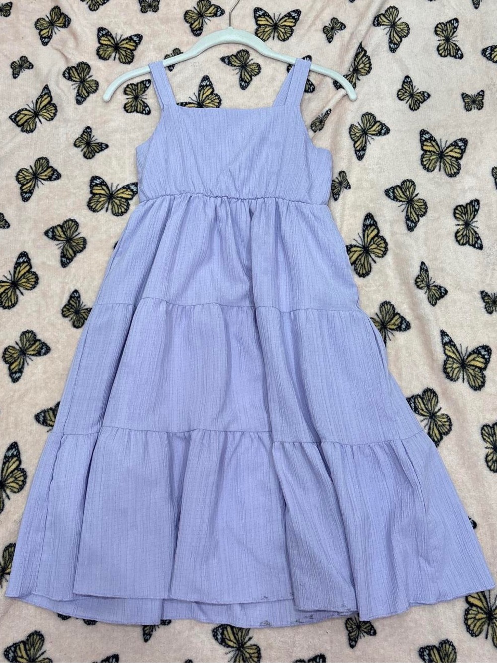 Lilac Tiered Sundress for Girls - Sleeveless Summer Dress